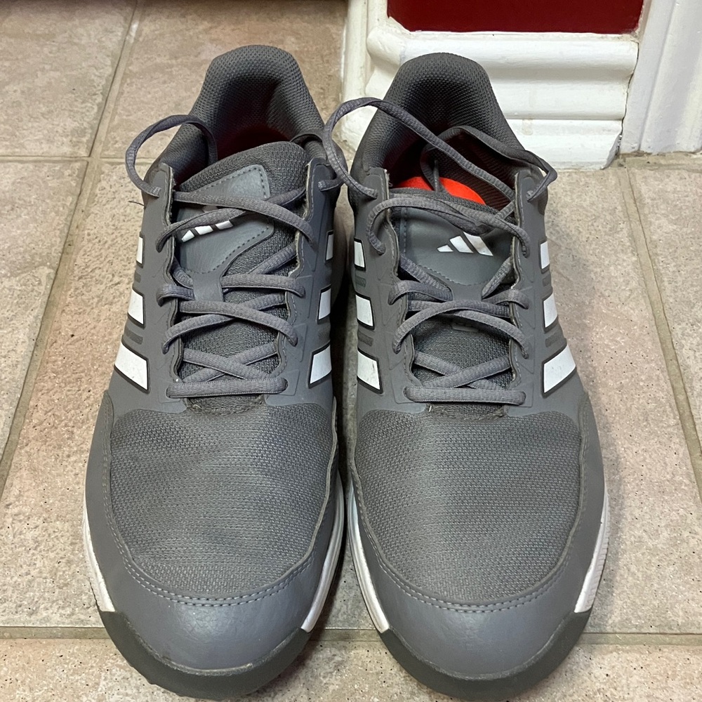 Adidas Men's Gray and White Athletic Golf Shoes size 12 - Picture 2 of 7